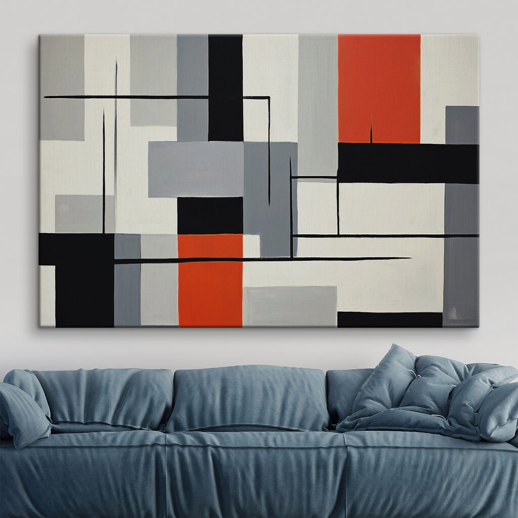 Rechtecke mit schwarzen Linien — Interieur 2