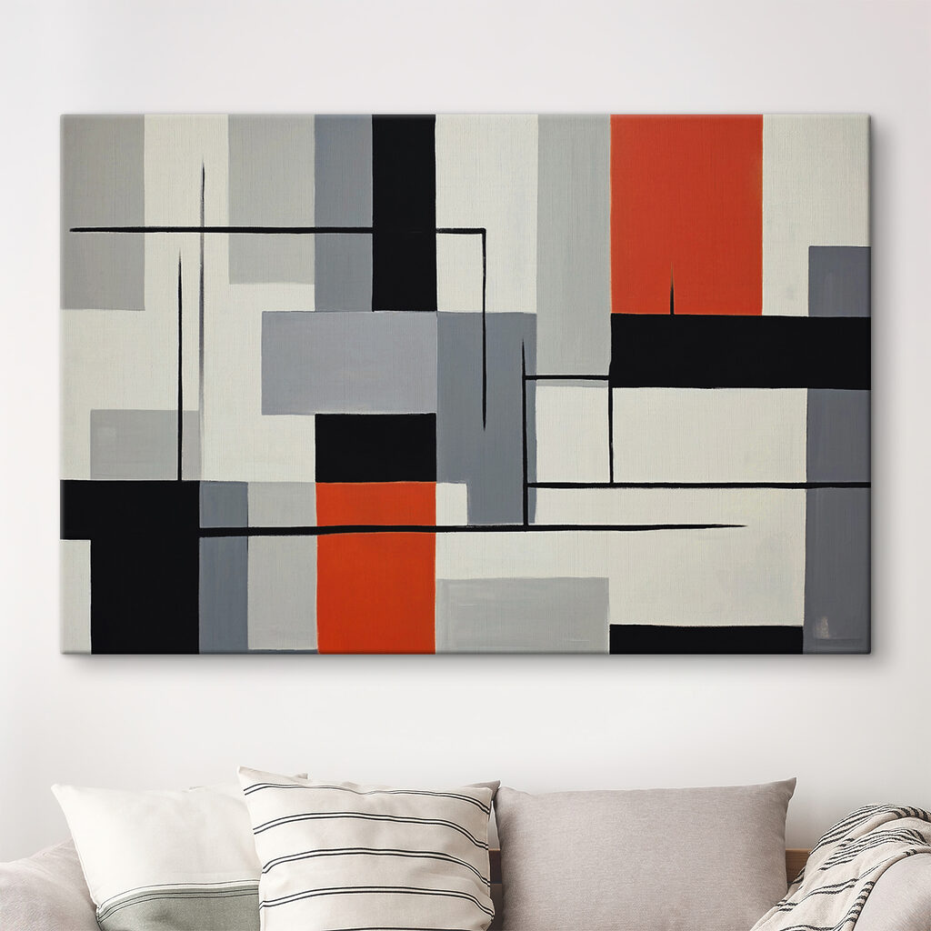 Rechtecke mit schwarzen Linien — Interieur 1