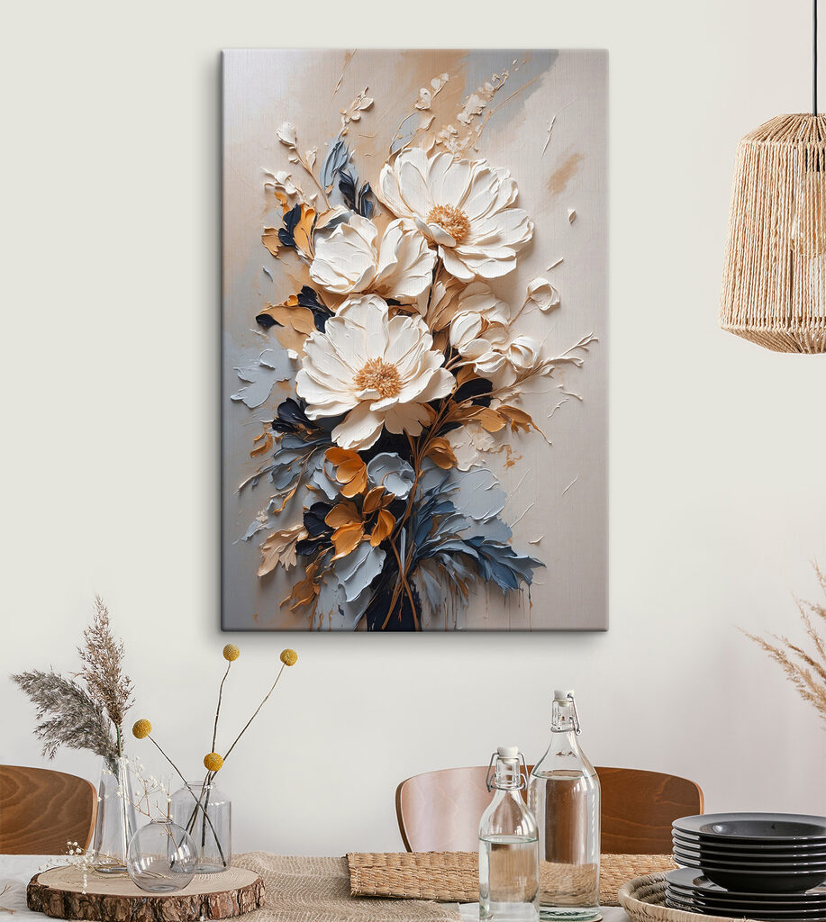 Blüten in gebrochenen Strichen — Interieur 1