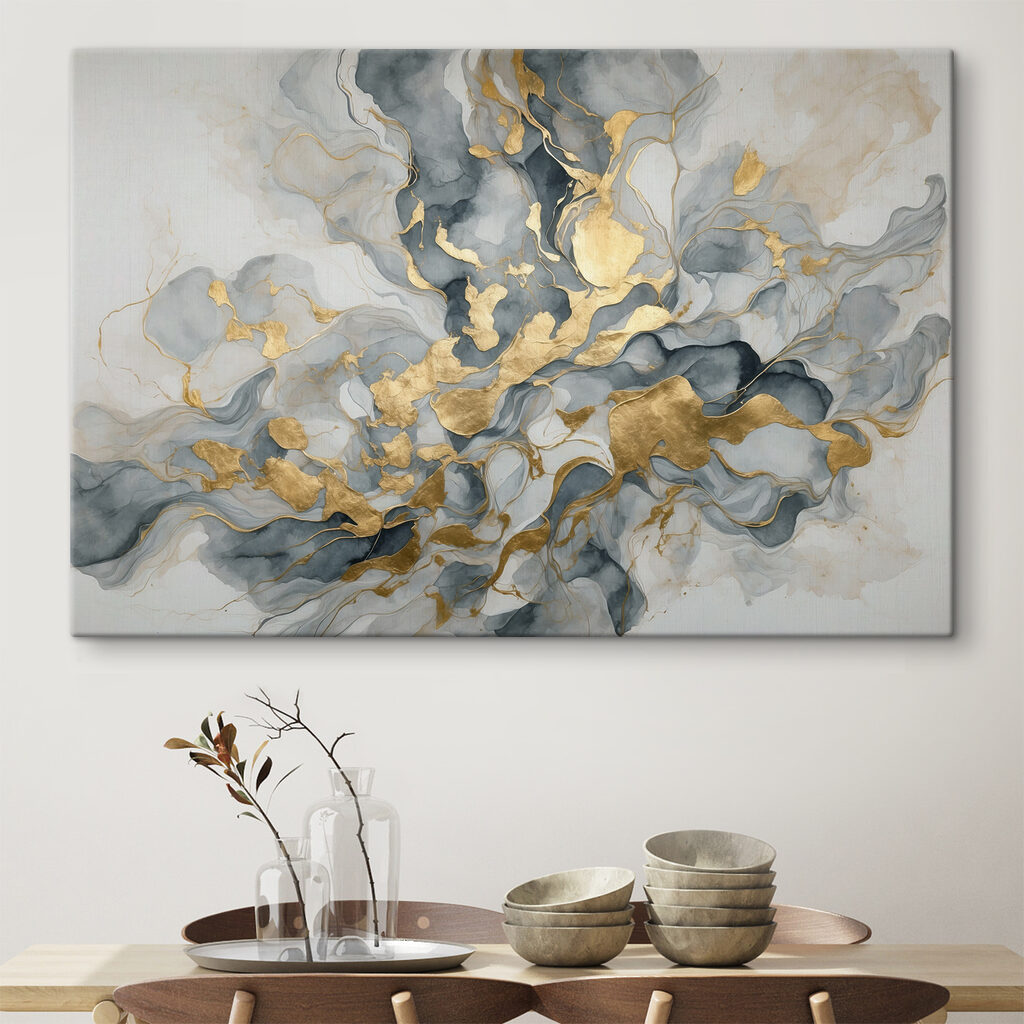 Goldschlieren in Grau — Interieur 2