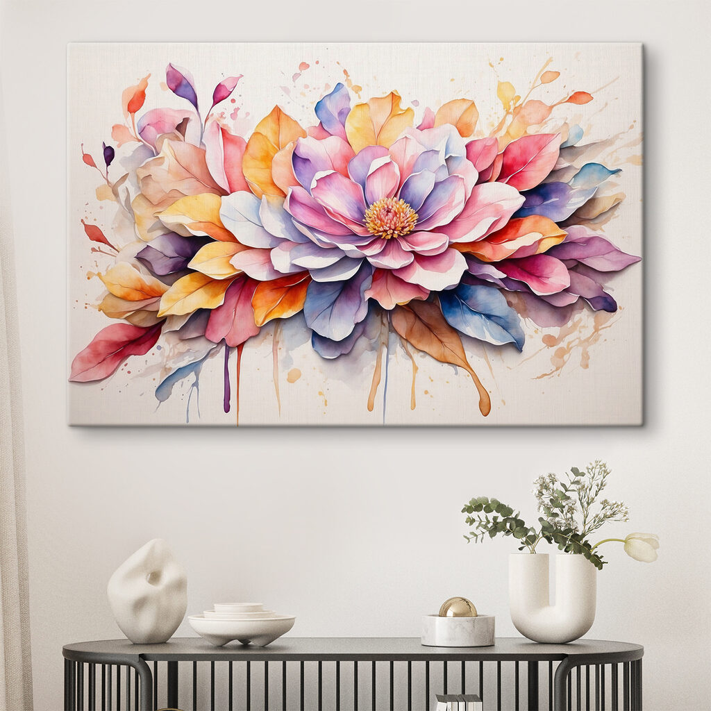Blüte mit Farbspritzern — Interieur 1
