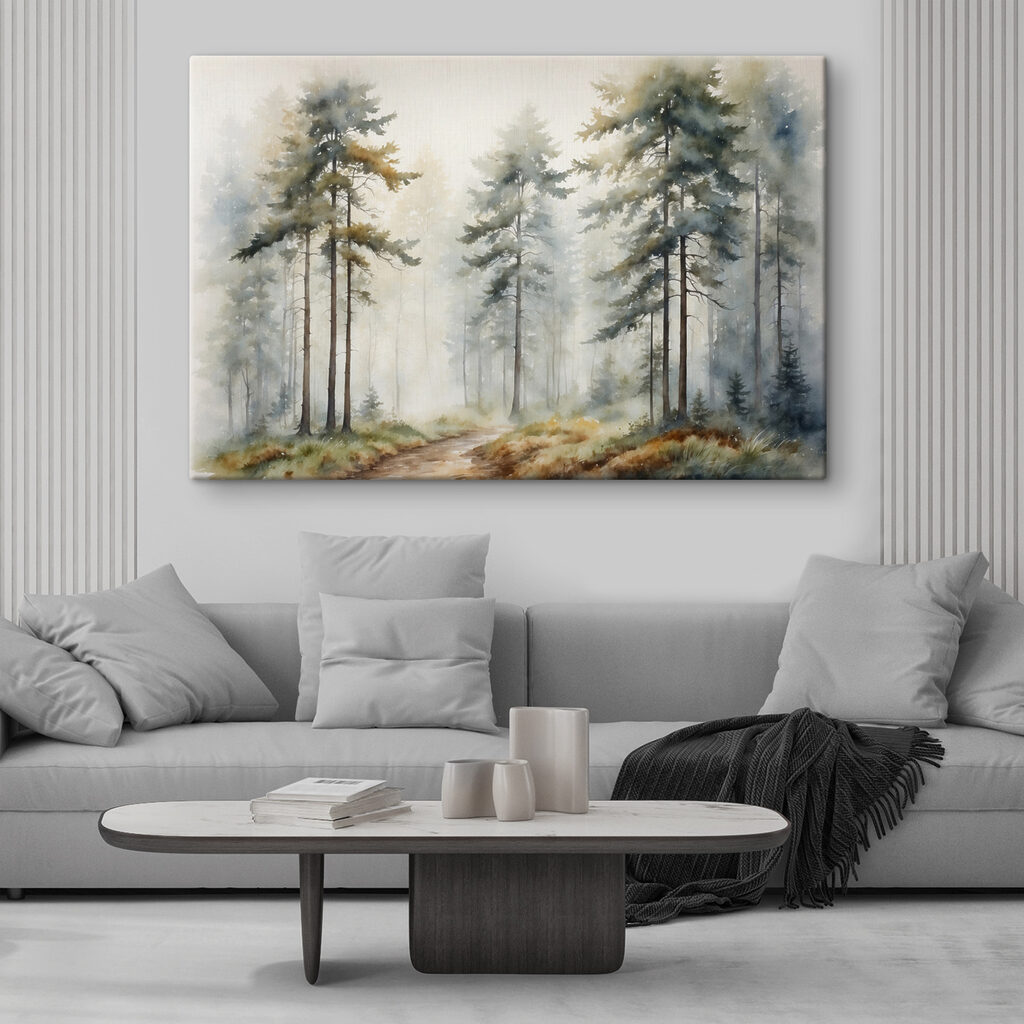 Nebelwald in Aquarell — Interieur 1