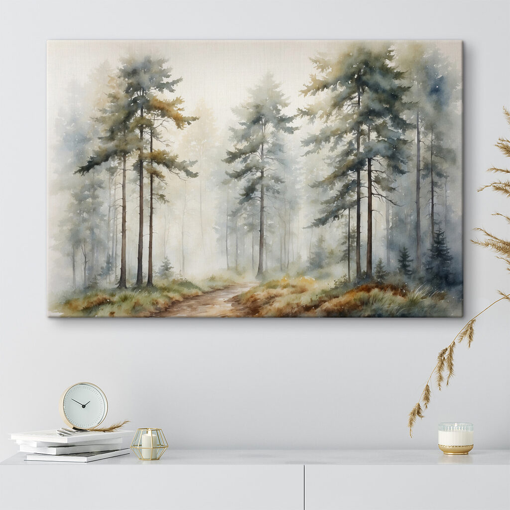 Nebelwald in Aquarell — Interieur 2