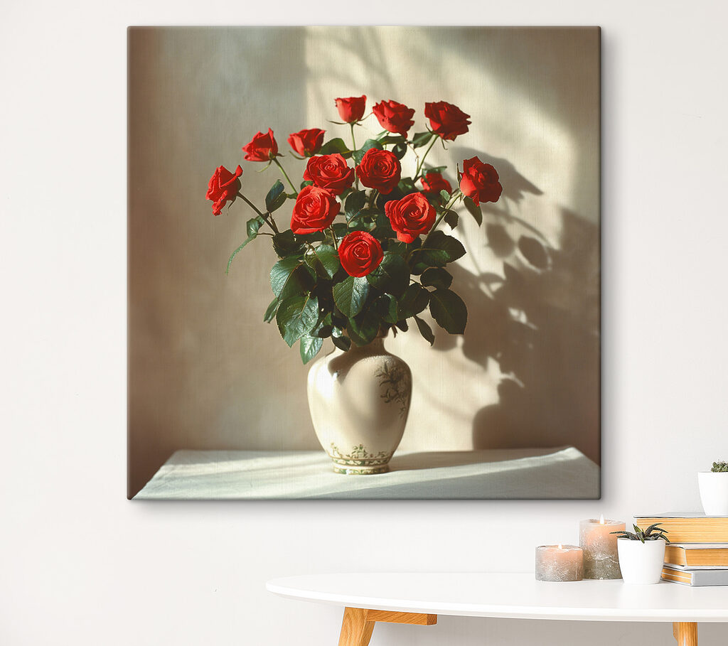 Vase mit roten Rosen — Interieur 3