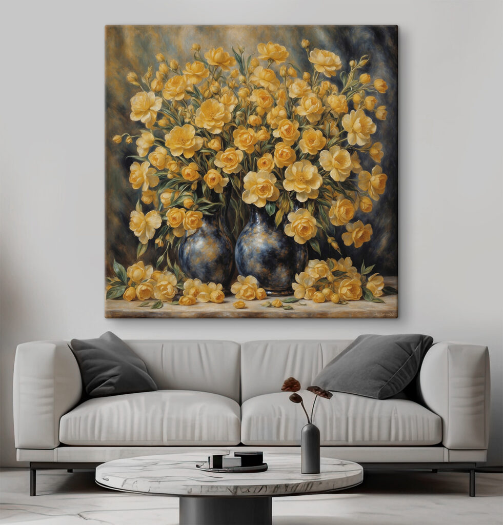 Gelber Blumenstrauß — Interieur 1