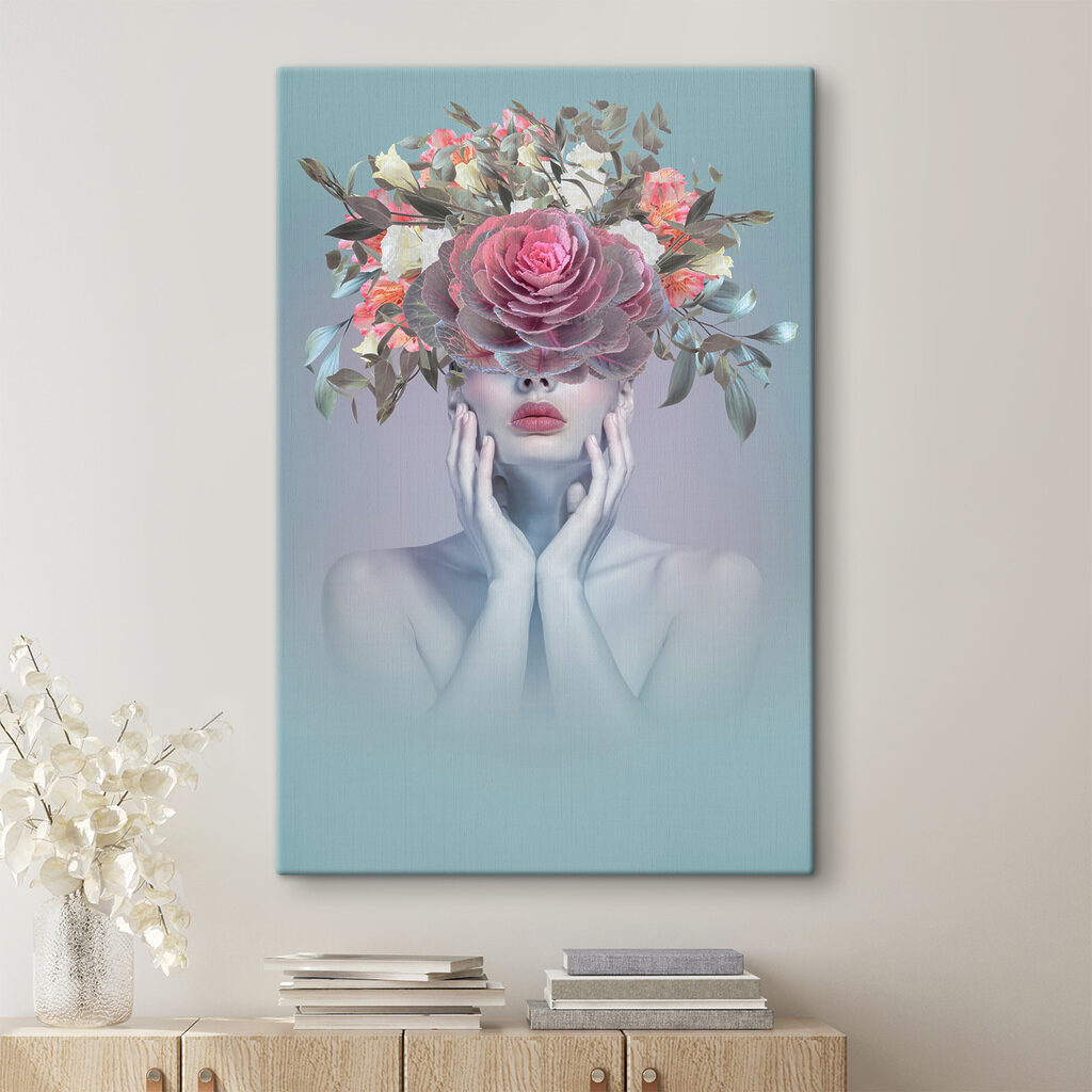 Frau mit Blumenkrone — Interieur 2
