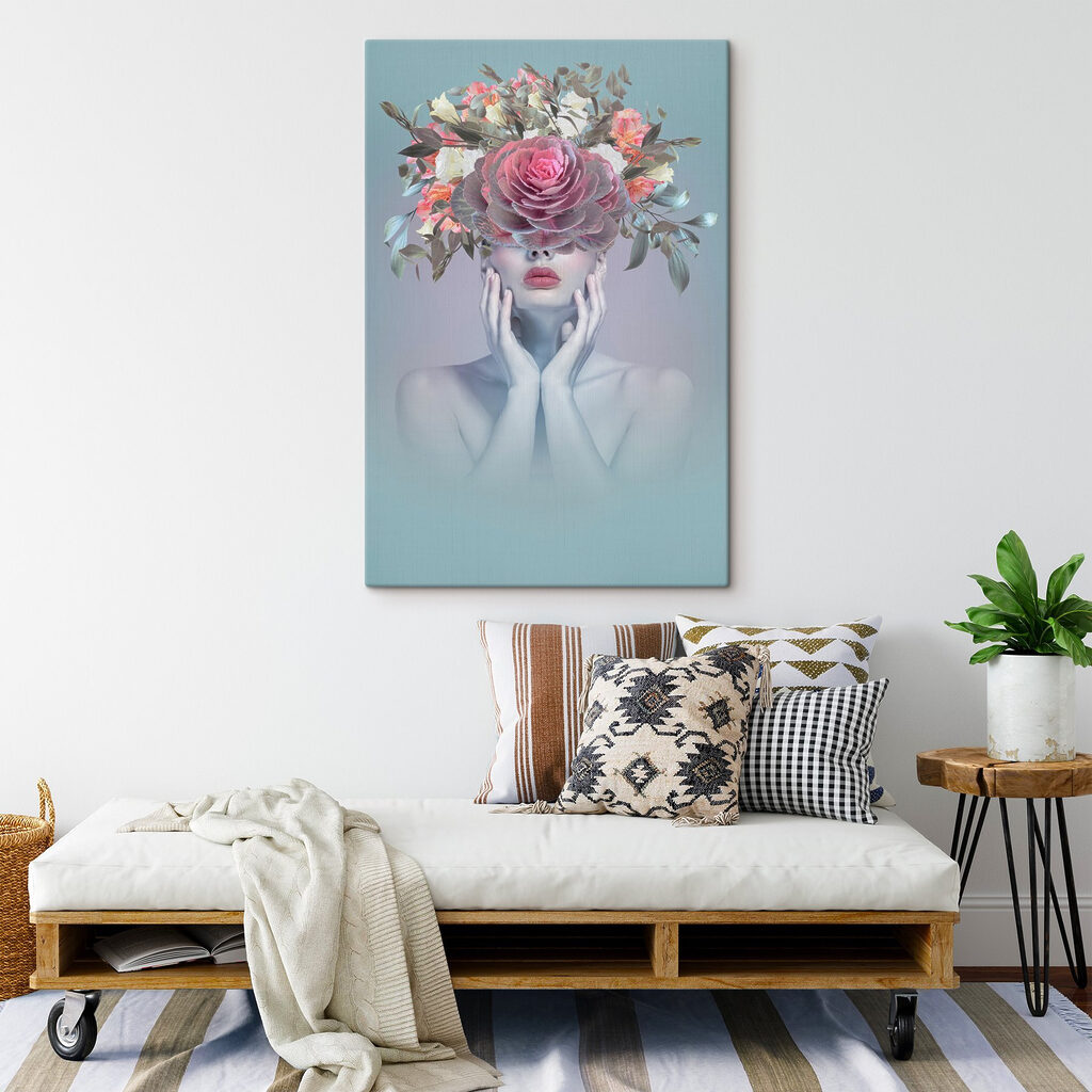 Frau mit Blumenkrone — Interieur 4