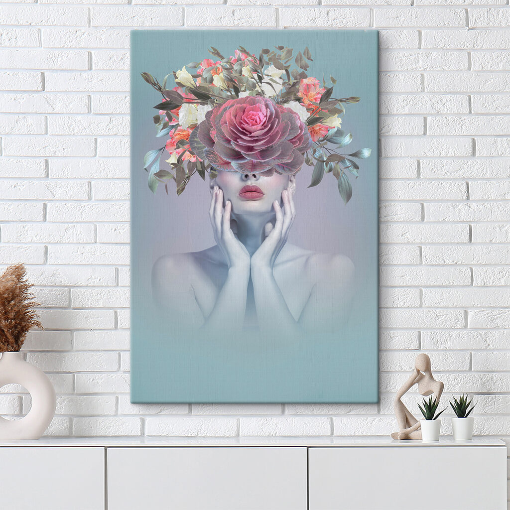 Frau mit Blumenkrone — Interieur 1