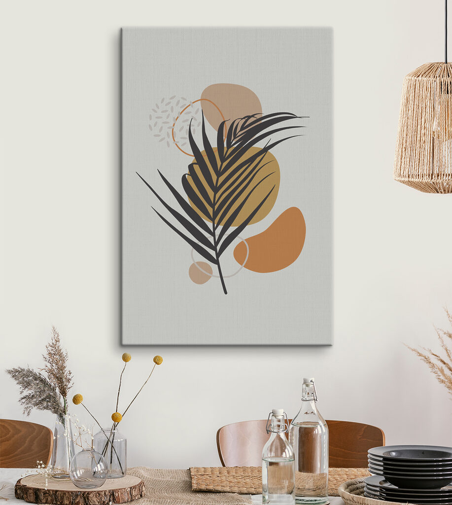 Palmblatt und Kreise — Interieur 1
