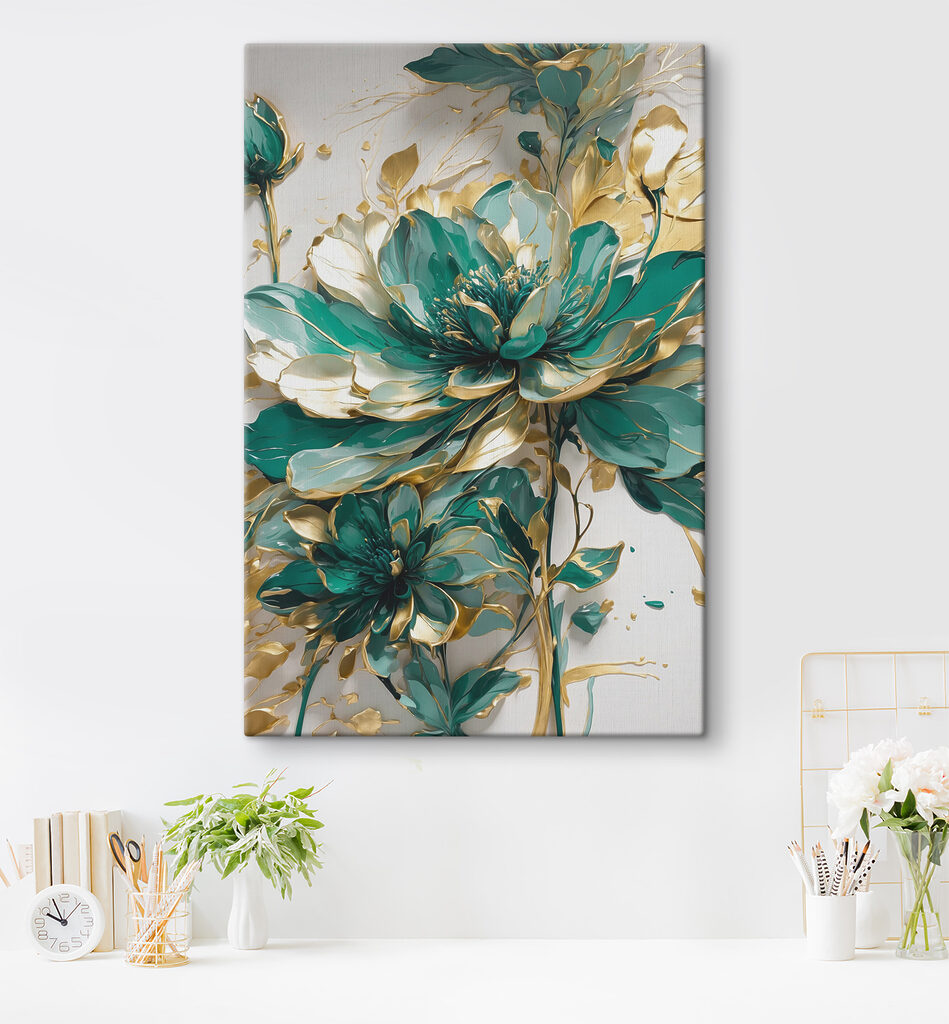 Grüne Blüten, goldene Zweige — Interieur 3