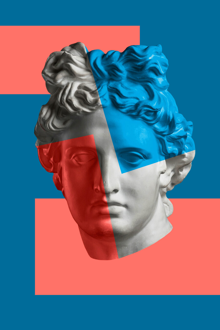 Skulptur und Geometrie — ganzes Design