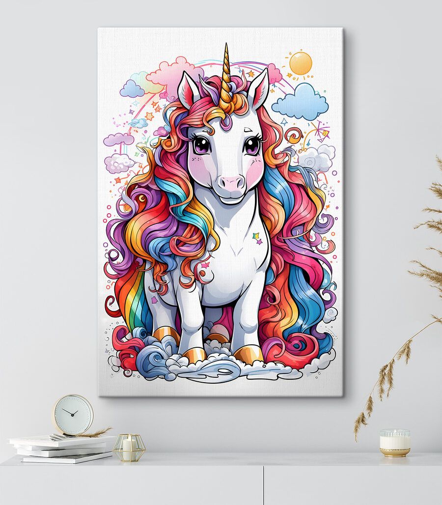 Einhorn mit Regenbogenmähne — Interieur 1