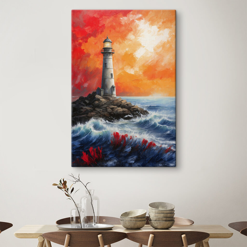 Leuchtturm auf Felsen — Interieur 2
