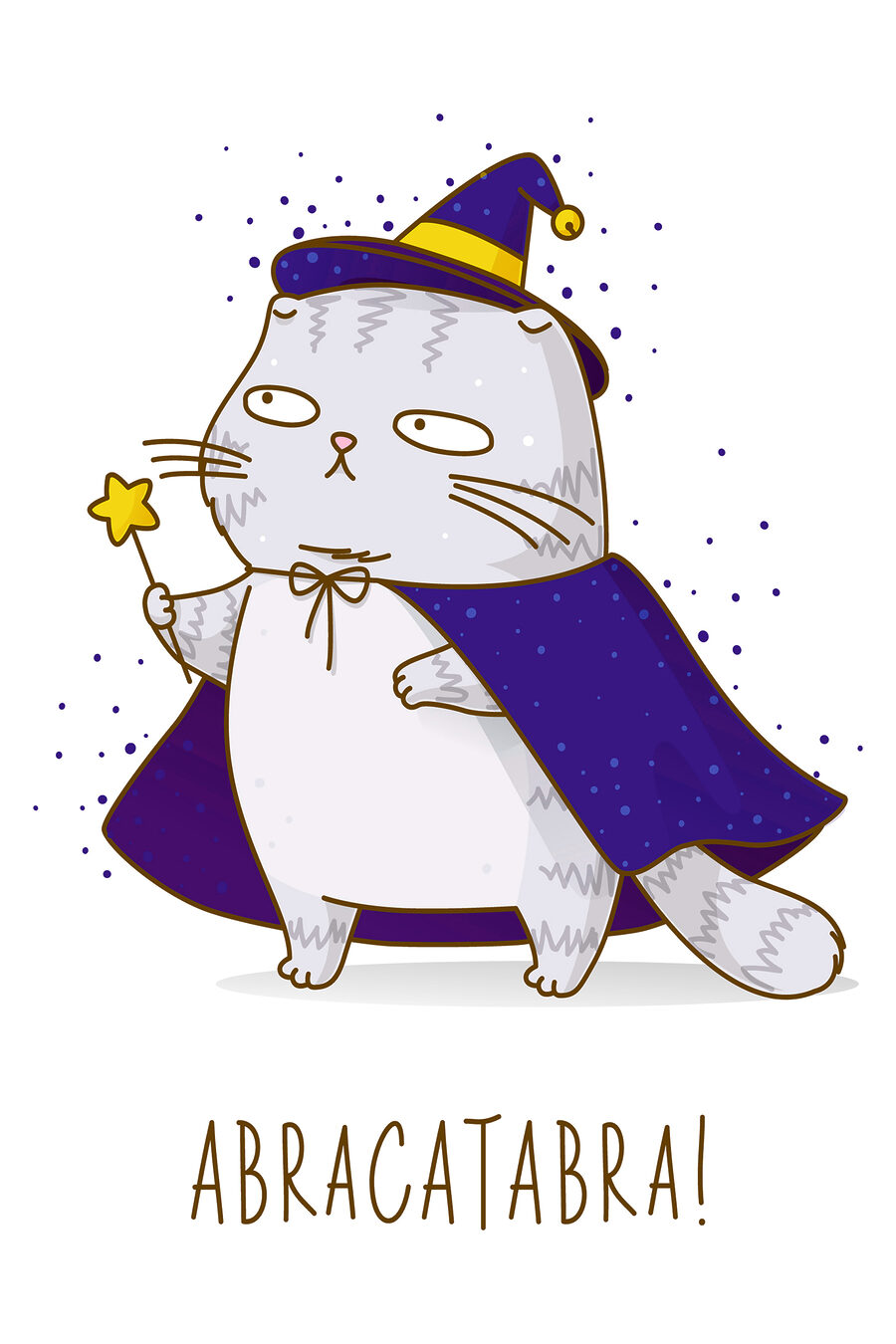 Zauberkatze — ganzes Design