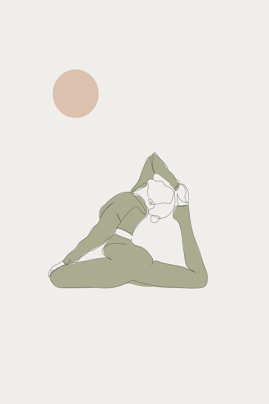 Geschmeidiges Yoga — ganzes Design
