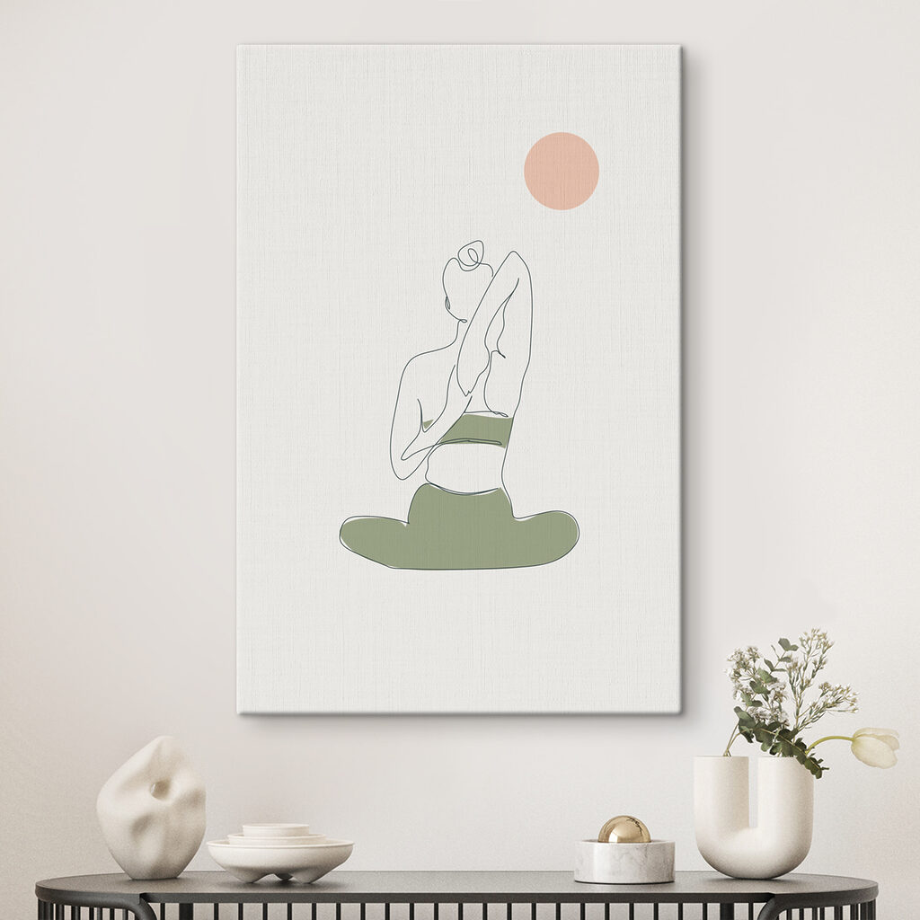 Yoga im Schneidersitz — Interieur 1