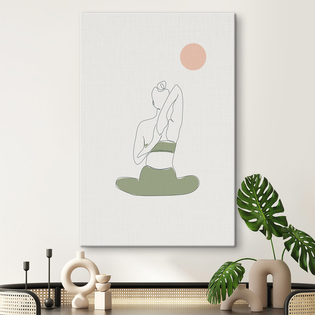 Yoga im Schneidersitz — Interieur 2