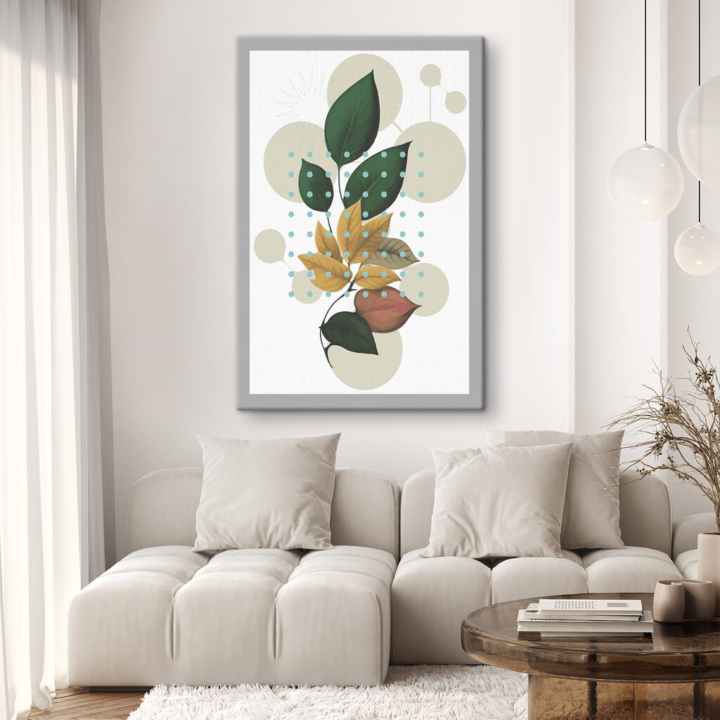 Stilisierte Blätter und Blüten — Interieur 1
