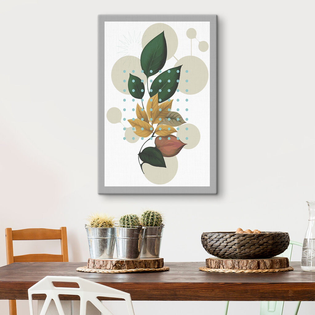 Stilisierte Blätter und Blüten — Interieur 2