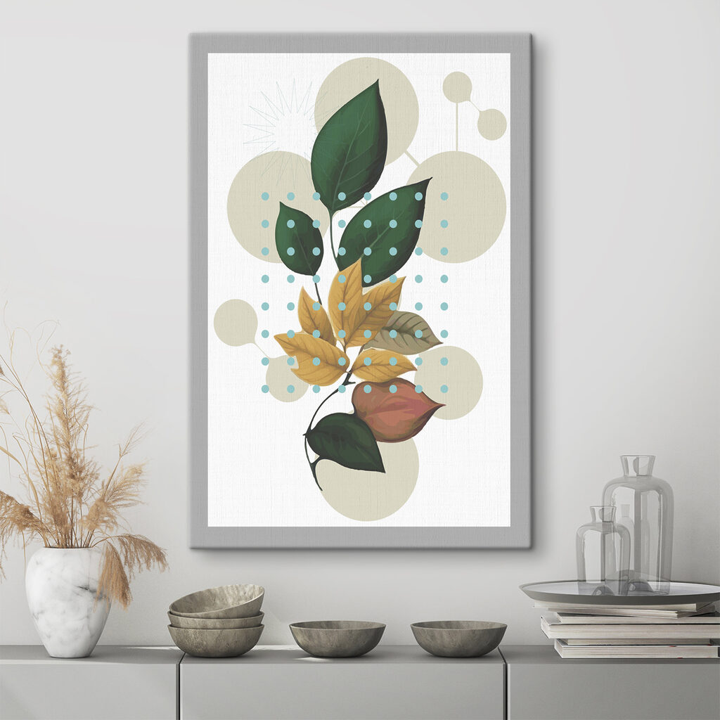 Stilisierte Blätter und Blüten — Interieur 3