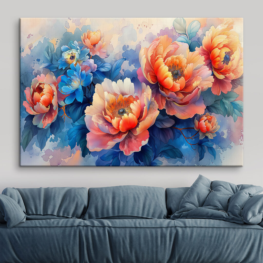 Blüten auf blauem Grund — Interieur 2