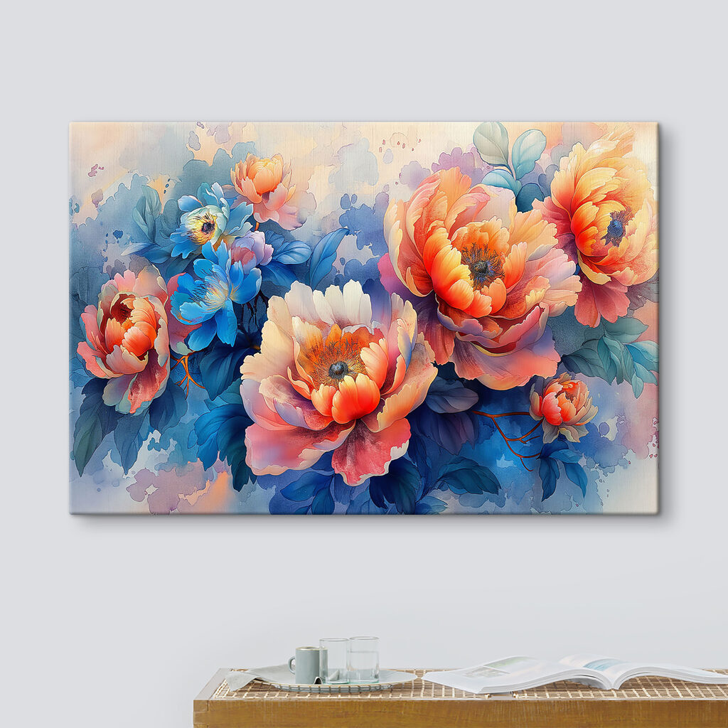 Blüten auf blauem Grund — Interieur 1