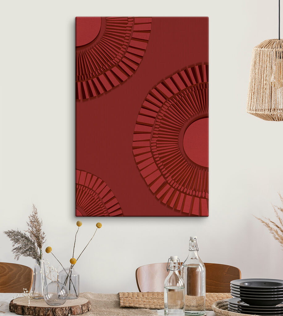 Rote Rundungen — Interieur 1