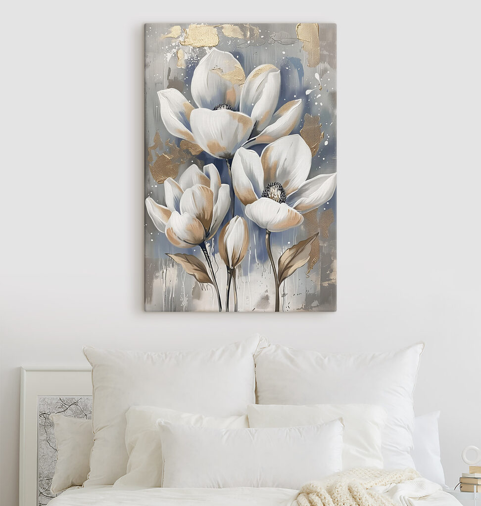 Leuchtende weiße Blüten — Interieur 2