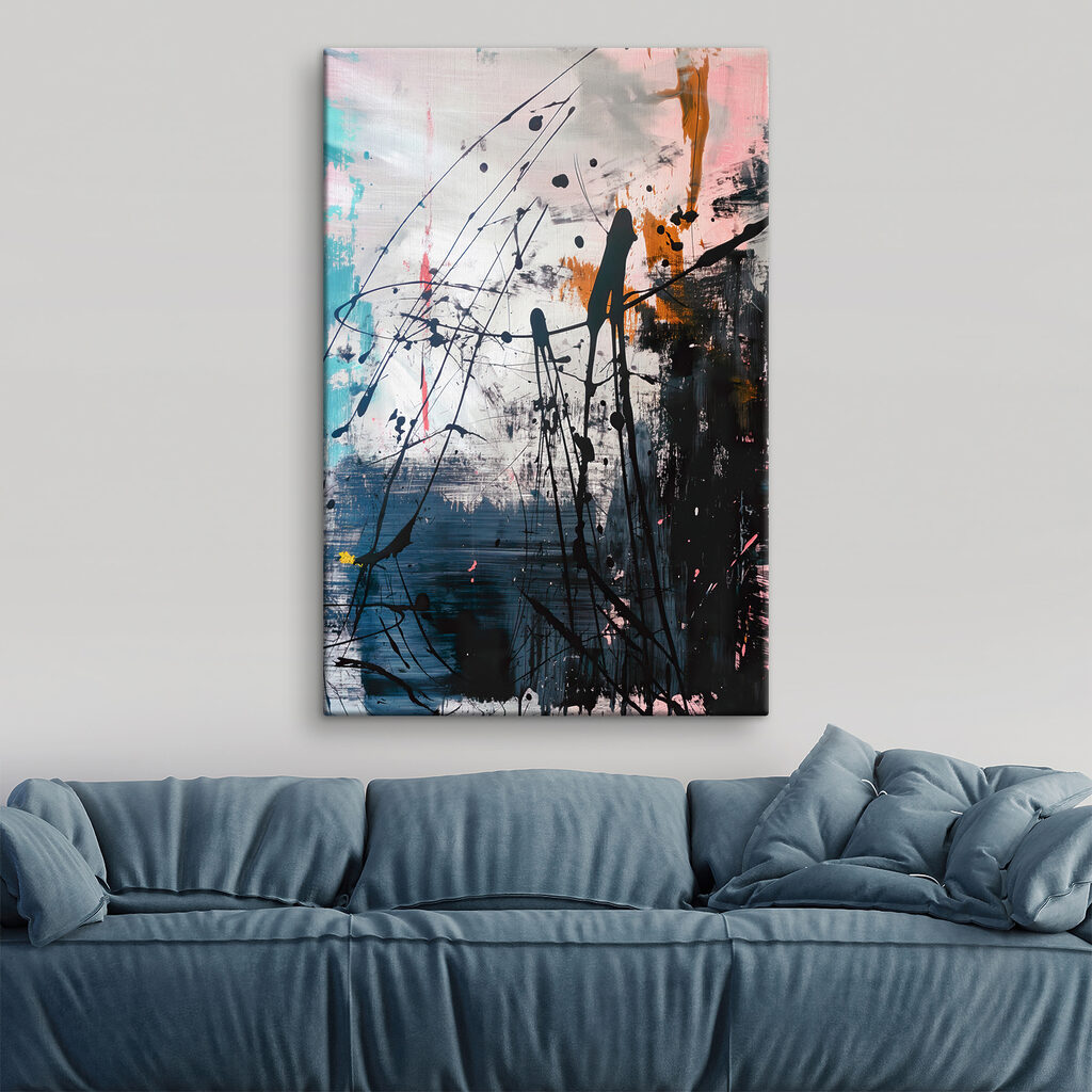 Farbspritzer und Linien — Interieur 2