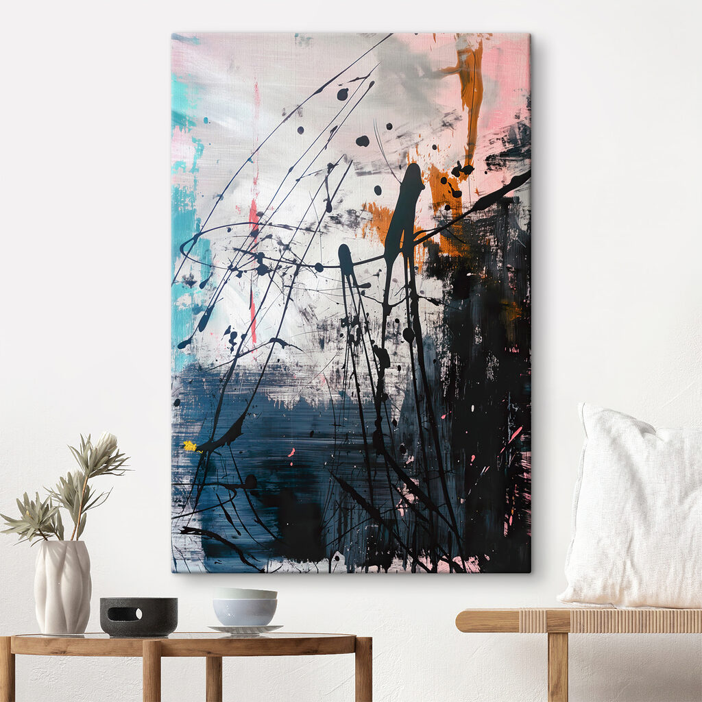 Farbspritzer und Linien — Interieur 3
