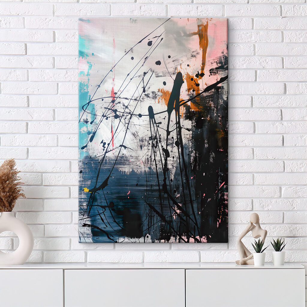 Farbspritzer und Linien — Interieur 1