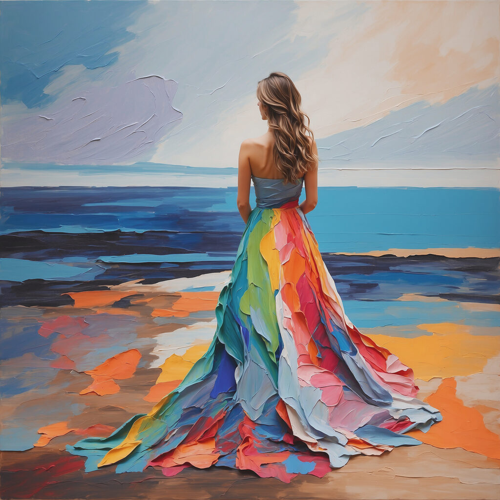 Ein Kleid voller Farben — ganzes Design