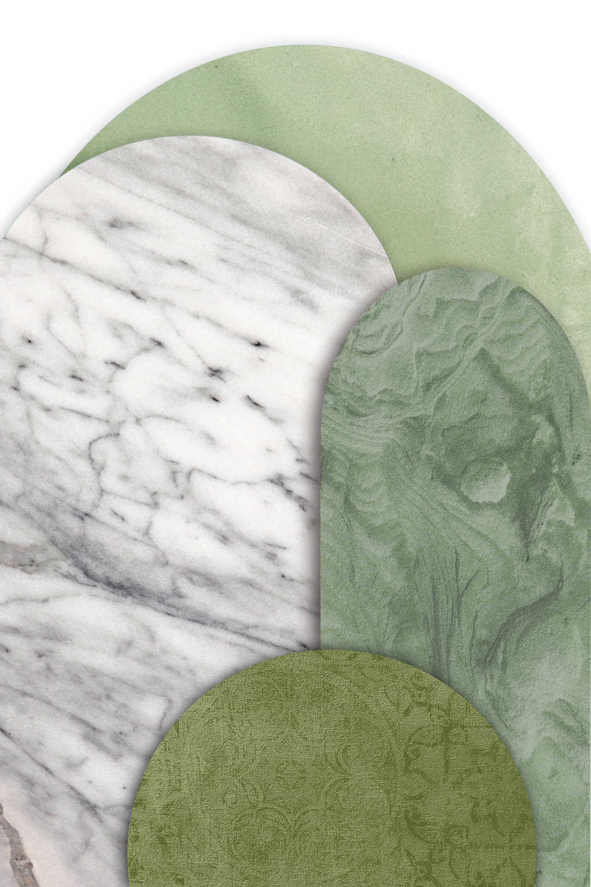 Elegante Formen, dezente Farben — ganzes Design