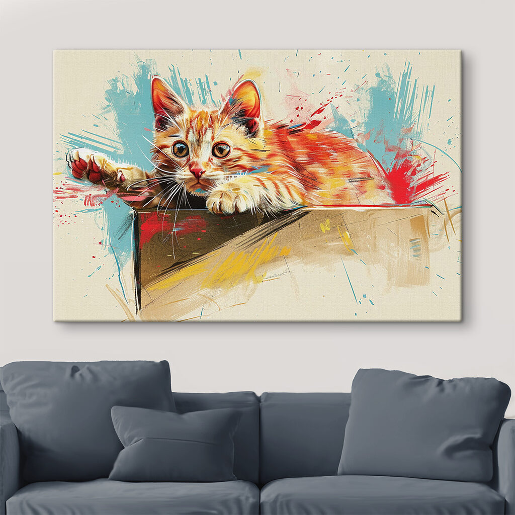 Kätzchen im Karton — Interieur 2
