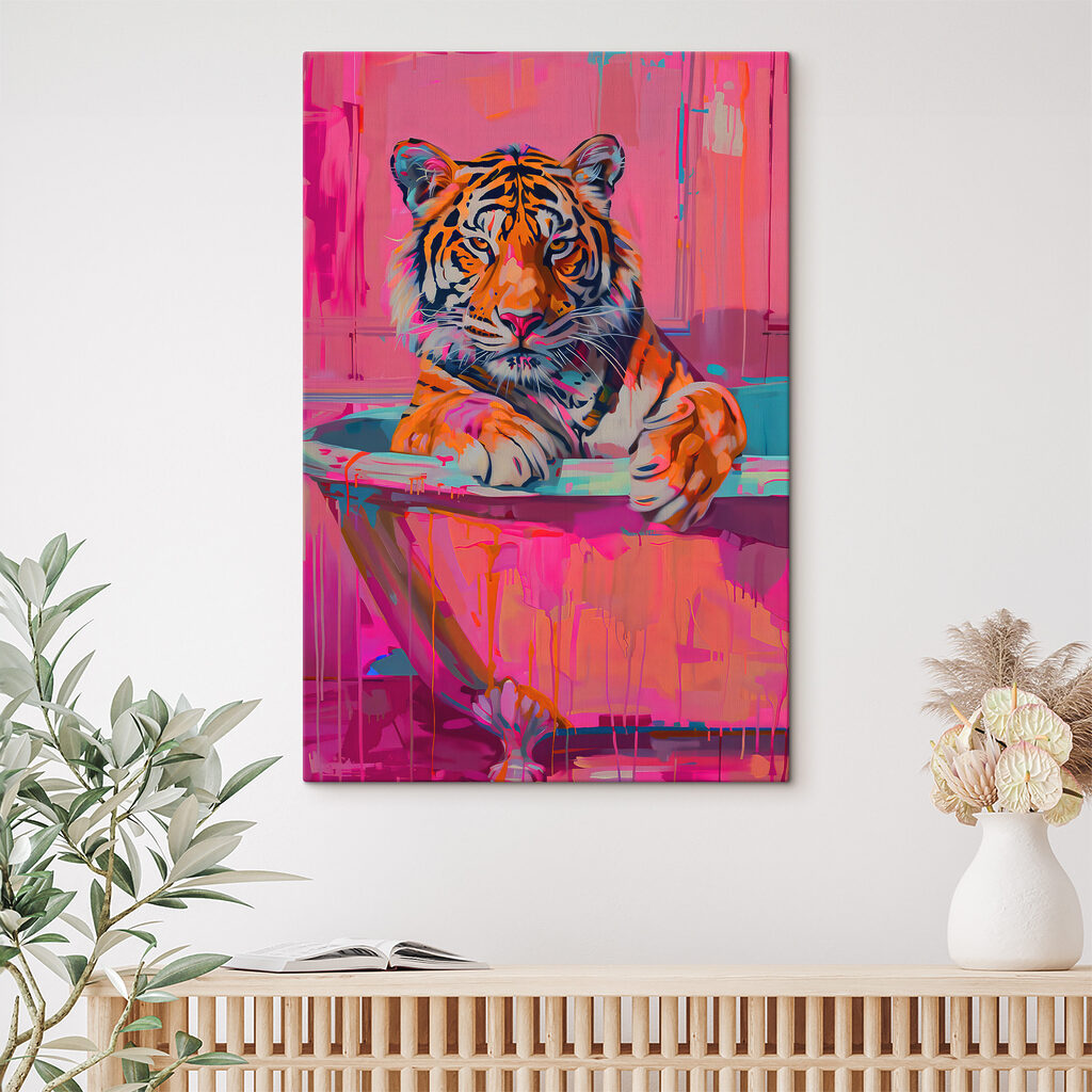 Tiger in der Badewanne — Interieur 2