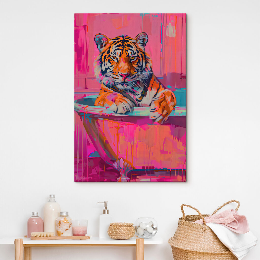 Tiger in der Badewanne — Interieur 1