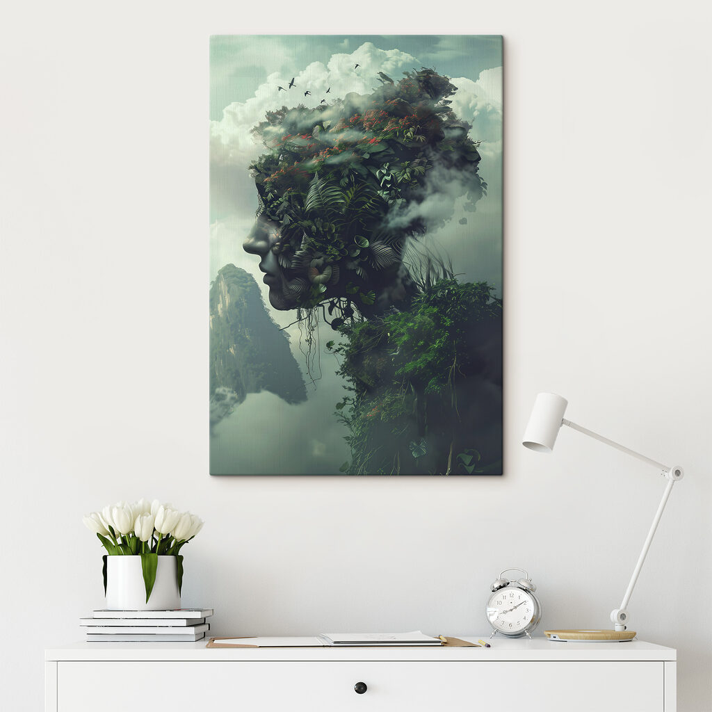 Waldgesicht im Nebel — Interieur 2