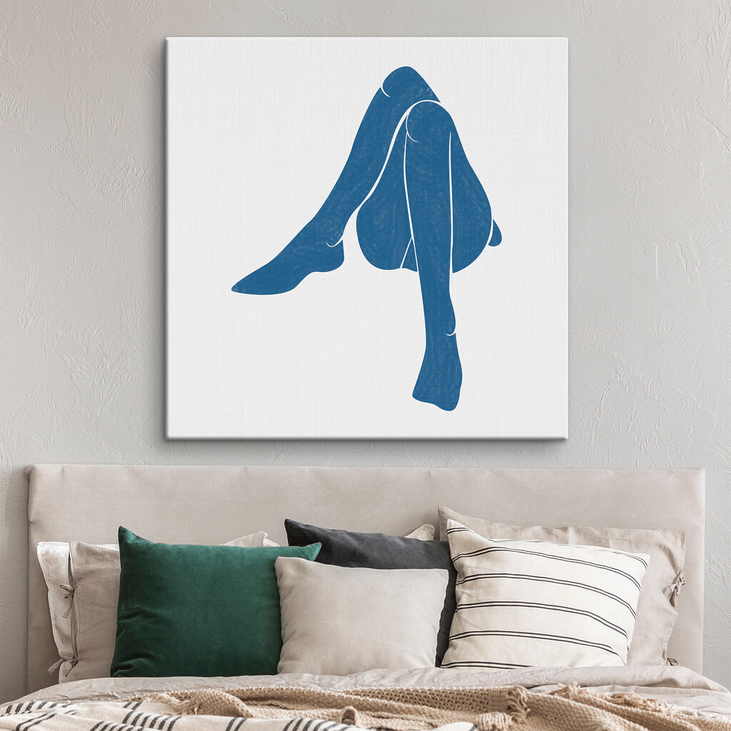 Sitzende Figur in Blau — Interieur 2