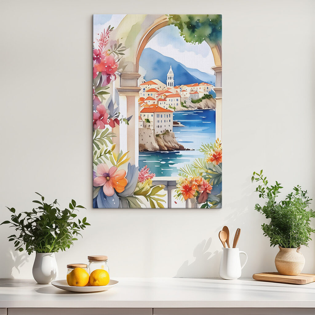 Blick durch den Blütenbogen — Interieur 1