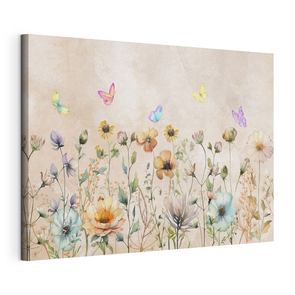 Blumen und Schmetterlinge — Produktansicht