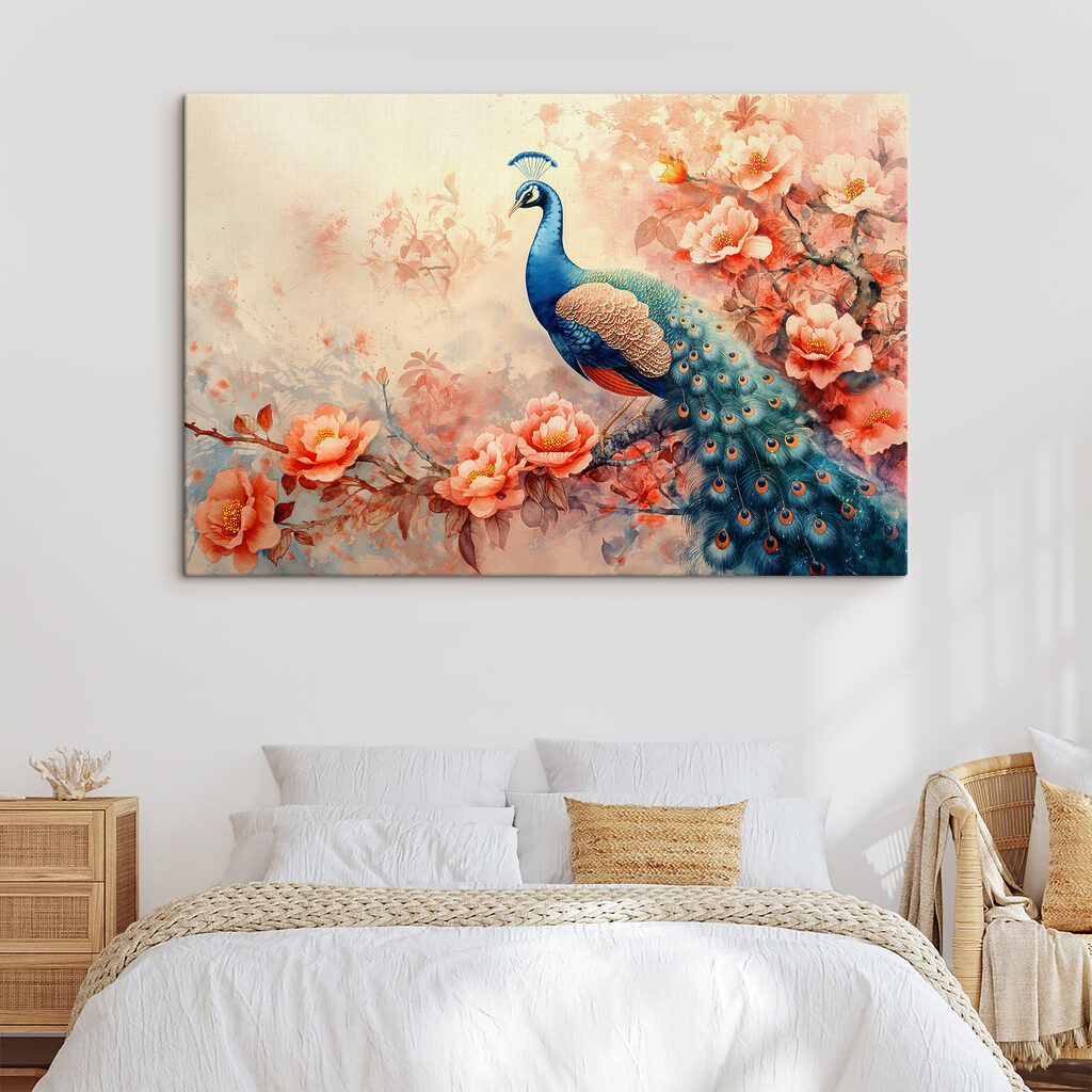 Pfau auf blühendem Zweig — Interieur 1