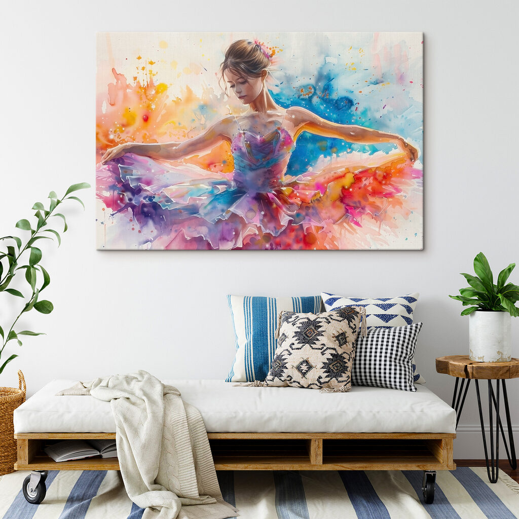 Ballerina in fließenden Farben — Interieur 2