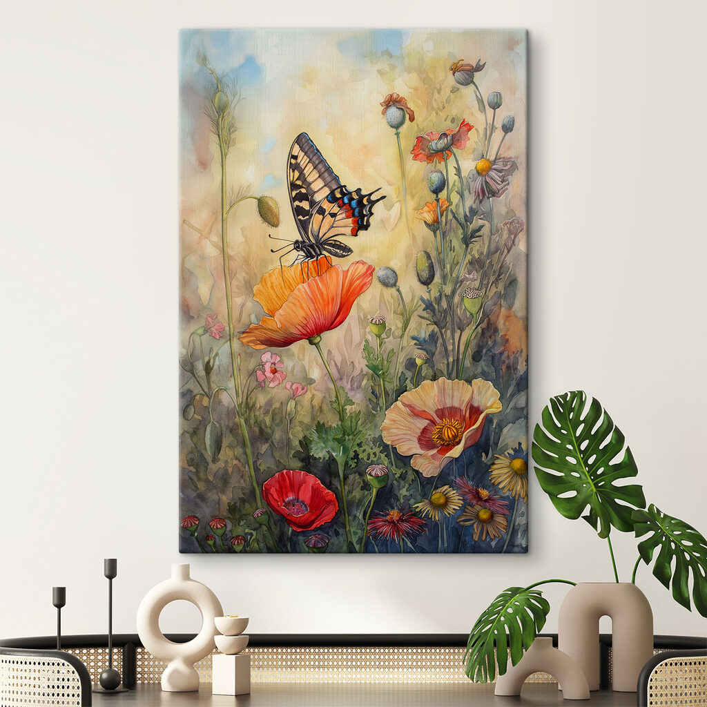 Schmetterling zwischen Gräsern — Interieur 2