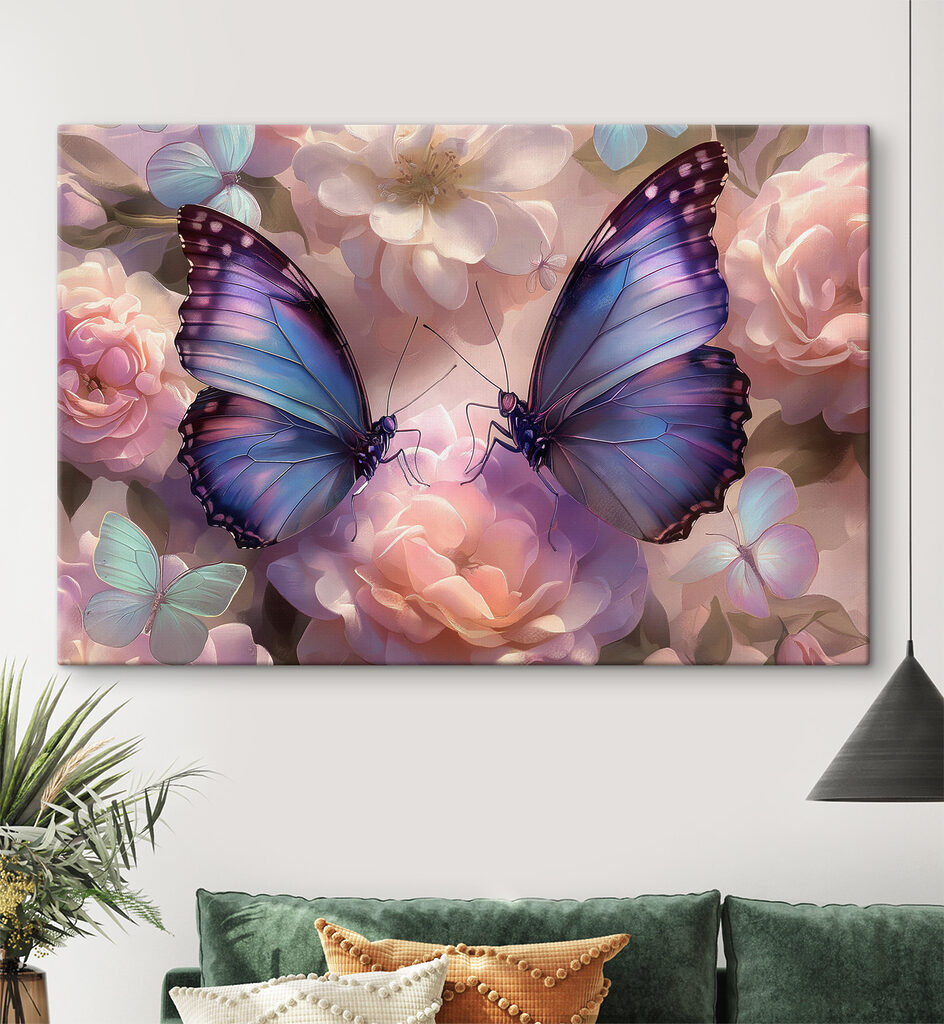 Schmetterling auf Blüten — Interieur 2