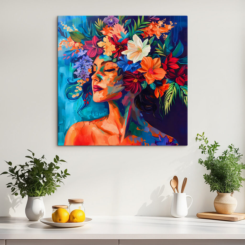 Blühende Gedanken in einem Interieur