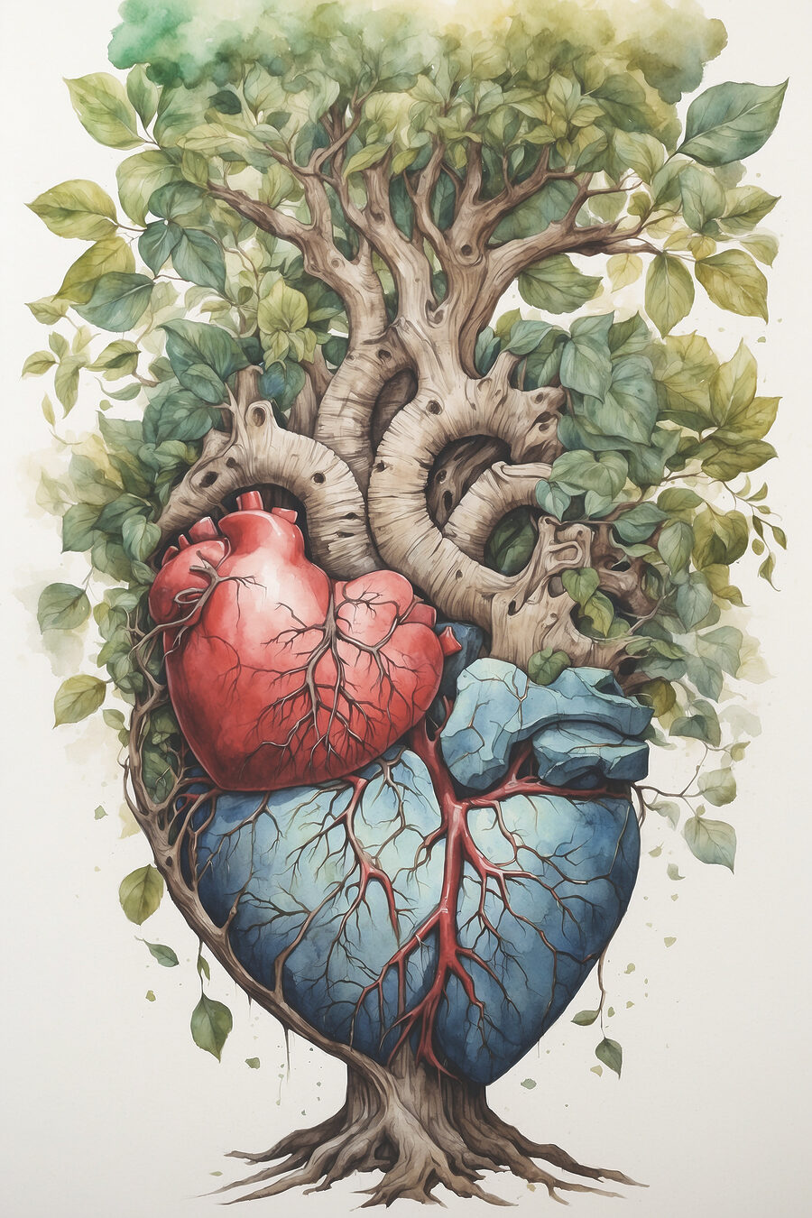 Baum aus dem Herzen — ganzes Design