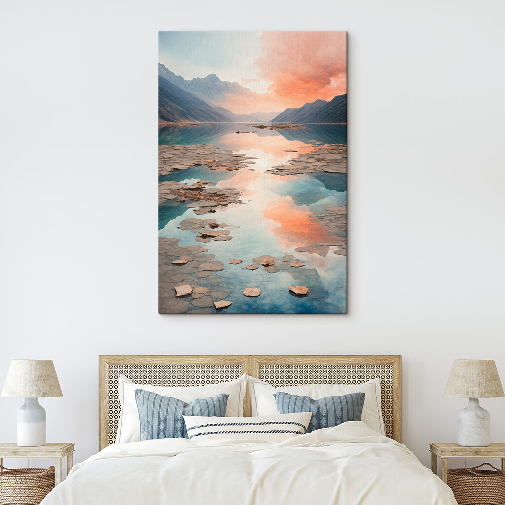 Bergsee im Abendlicht — Interieur 2
