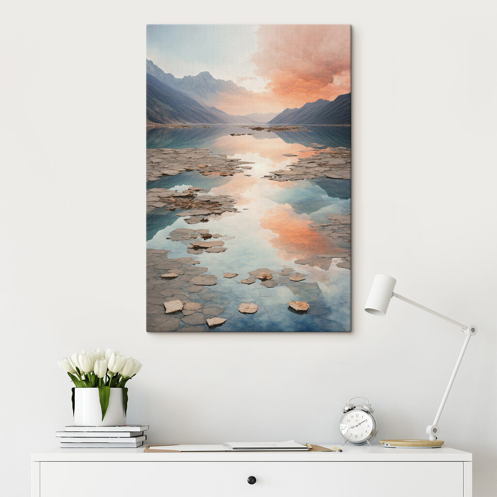 Bergsee im Abendlicht — Interieur 1