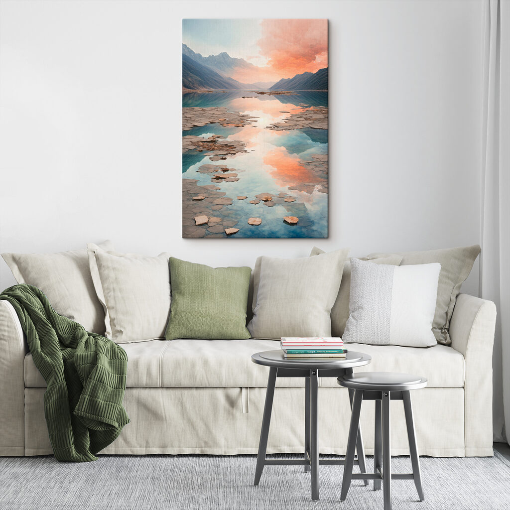Bergsee im Abendlicht — Interieur 3