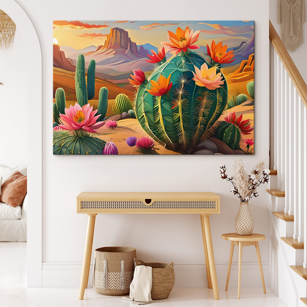 Blühende Wüstenkakteen — Interieur 1